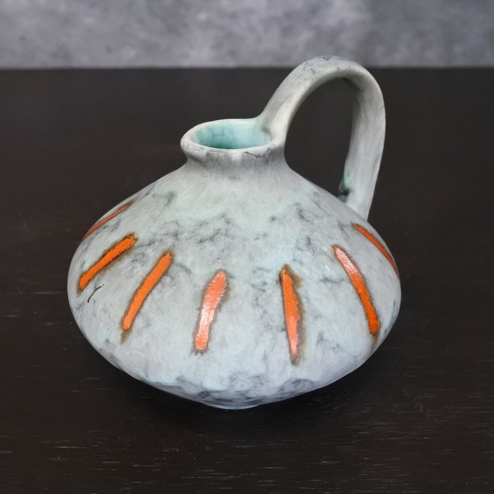 Vintage 1960s Mid Century Modern West Germany Ceramic Art Pottery Small Jug